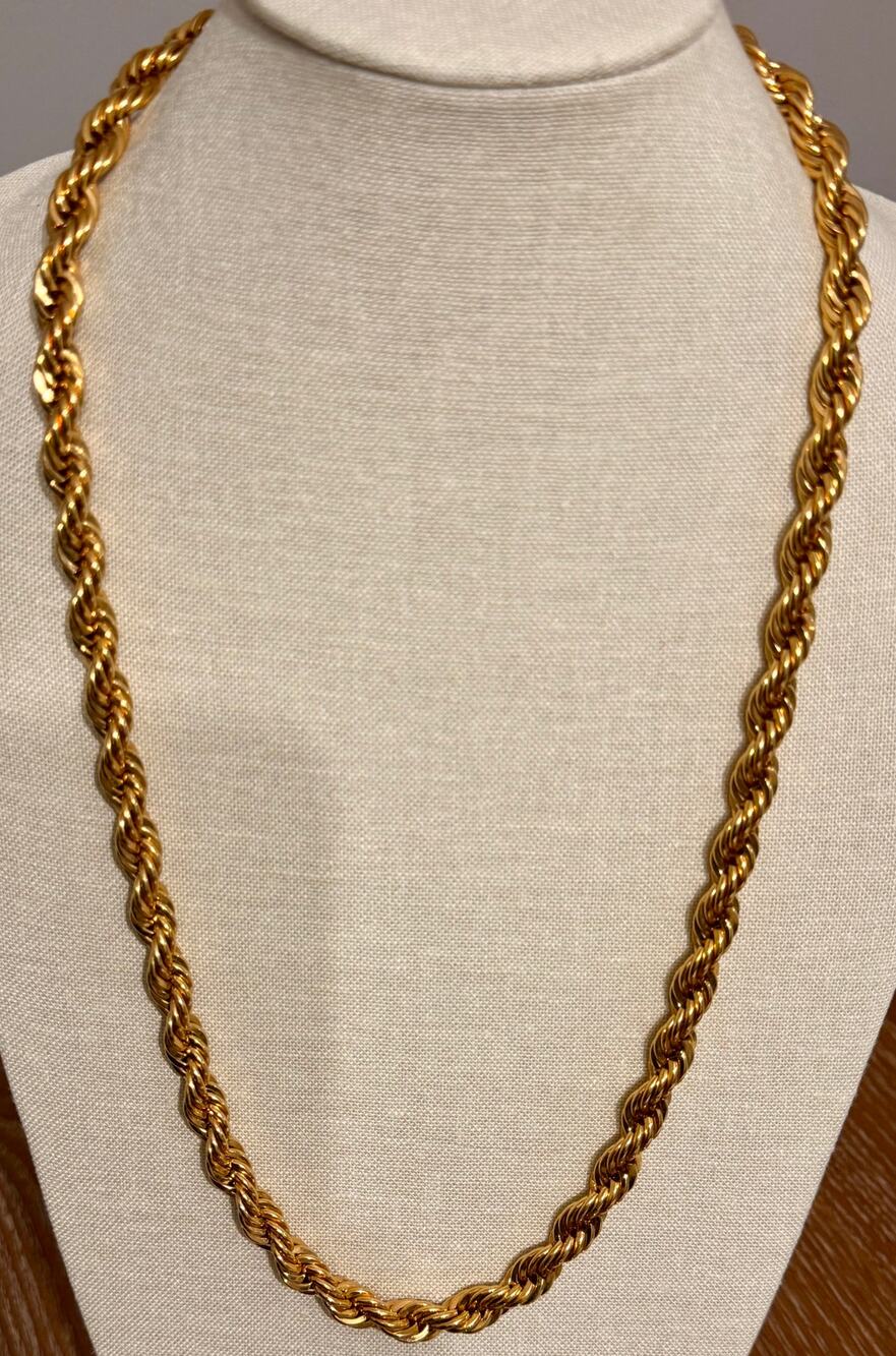 Vintage Napier Chunky Runway Chain 23” Gold Tone